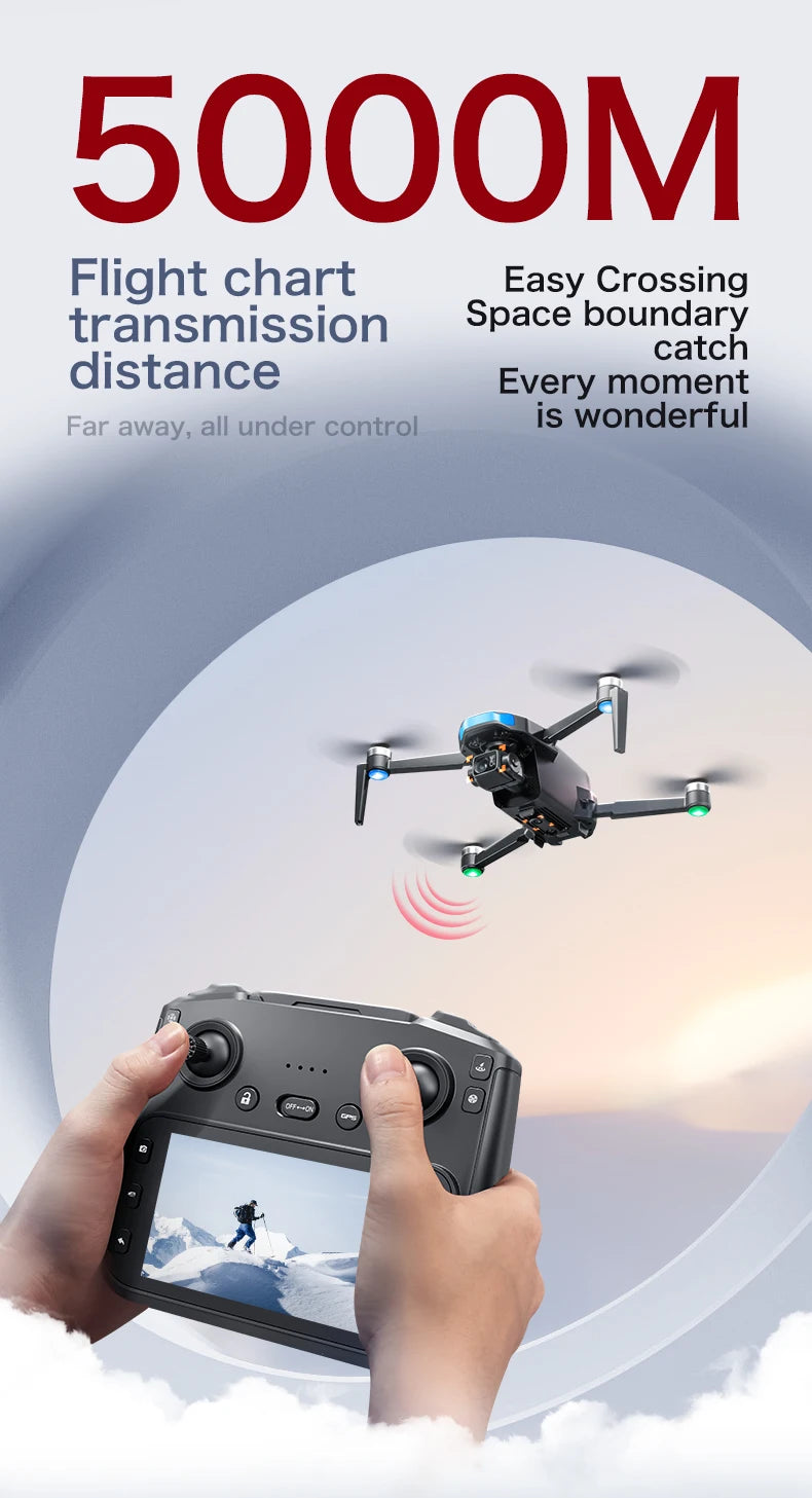 4K Camera Drone with 3-Axis Gimbal GPS Quadcopter - Tidesmit Tidesmit