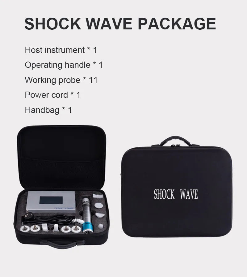 Shockwave Therapy Machine for Back Pain Relief - Portable Electric Device Massage Chairs Tidesmit