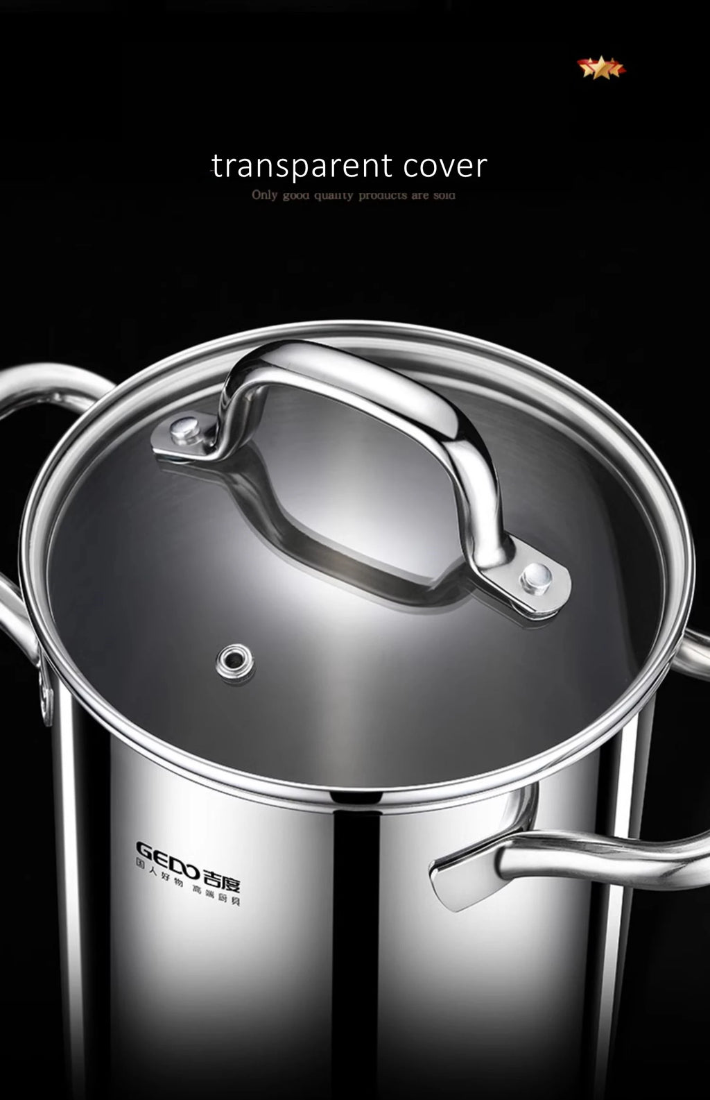 LFGB Certificated Pure 304 Stainless Steel Deep Fryer Oil Save Potato Chip Frying Pot Vegetable Noodle Stewing Pot with Strainer