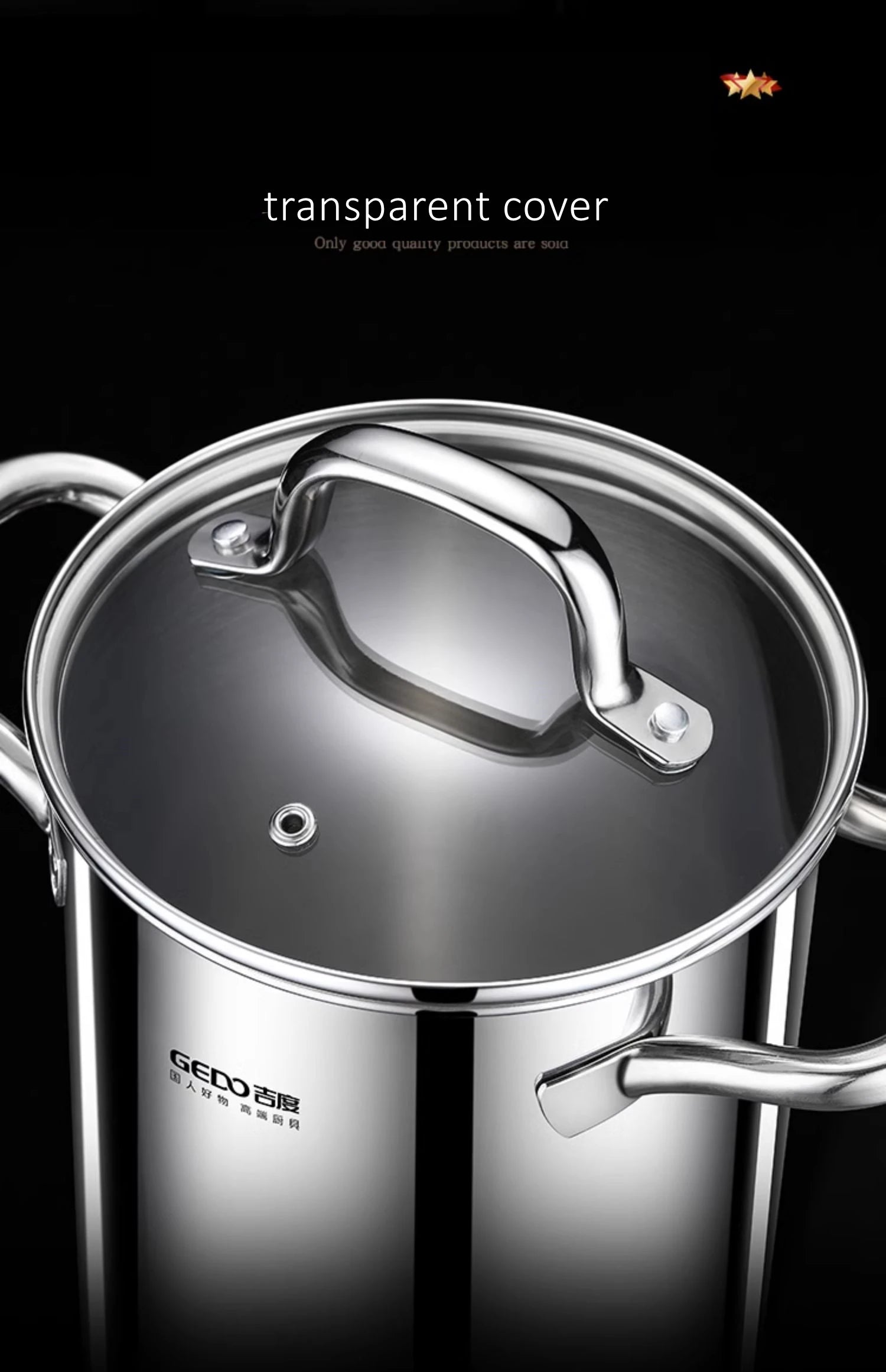 LFGB Certificated Pure 304 Stainless Steel Deep Fryer Oil Save Potato Chip Frying Pot Vegetable Noodle Stewing Pot with Strainer
