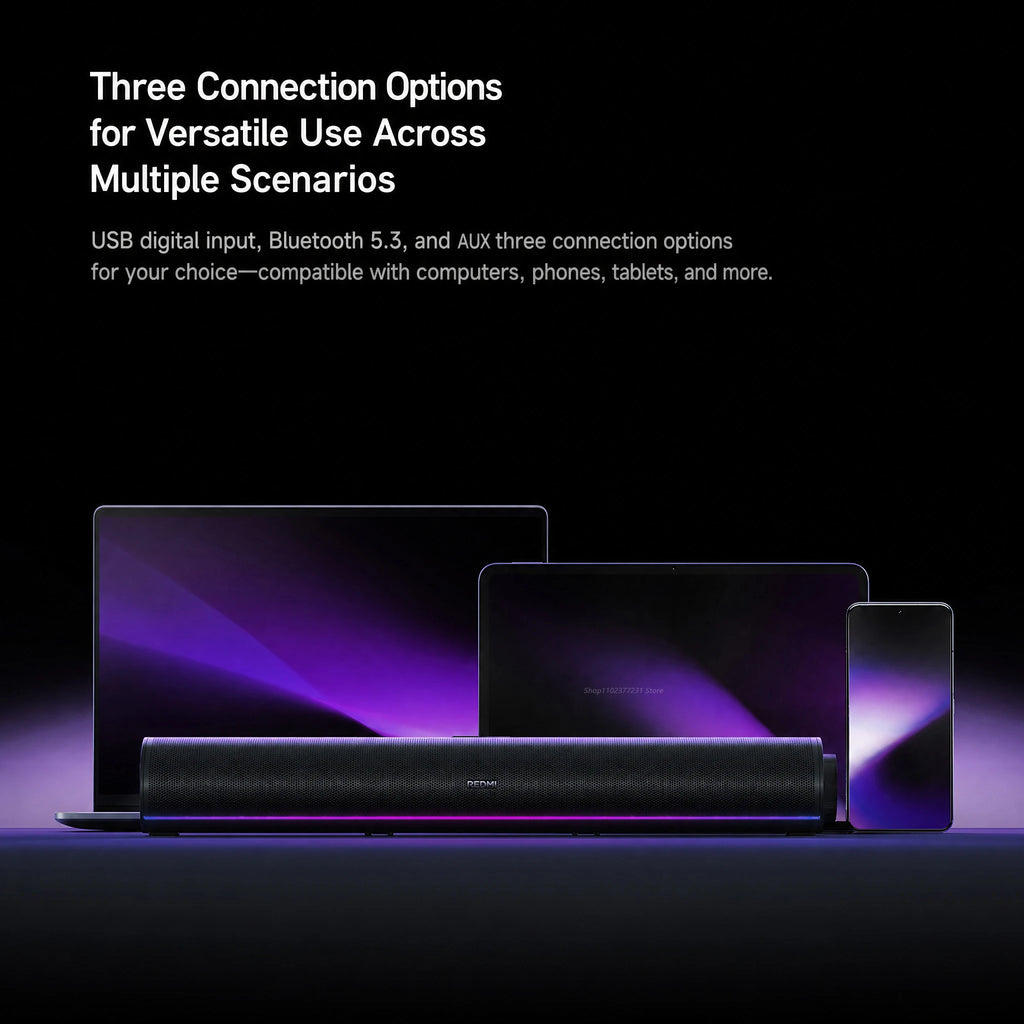 NEW Mijia REDMI Computer Speaker 2 Pro Set Four-Unit Two-Channel Stereo RGB Ambient Light Bluetooth 5.0 Built-in Microphone CN