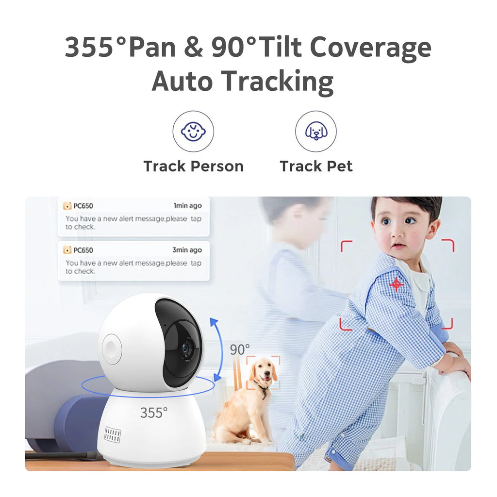 2K 400W Tuya Smart Mini WiFi IP Camera Remote Wireless Surveillance Auto Tracking Of Human Home Security CCTV Baby Pet Monitor