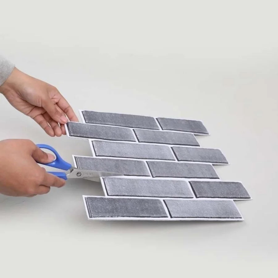 5/10Pcs Peel and Stick Tile Backsplash Thicker Design Marble Tiles 12"X12" Stick on Backsplash Self Adhesive Tiles for Any Room