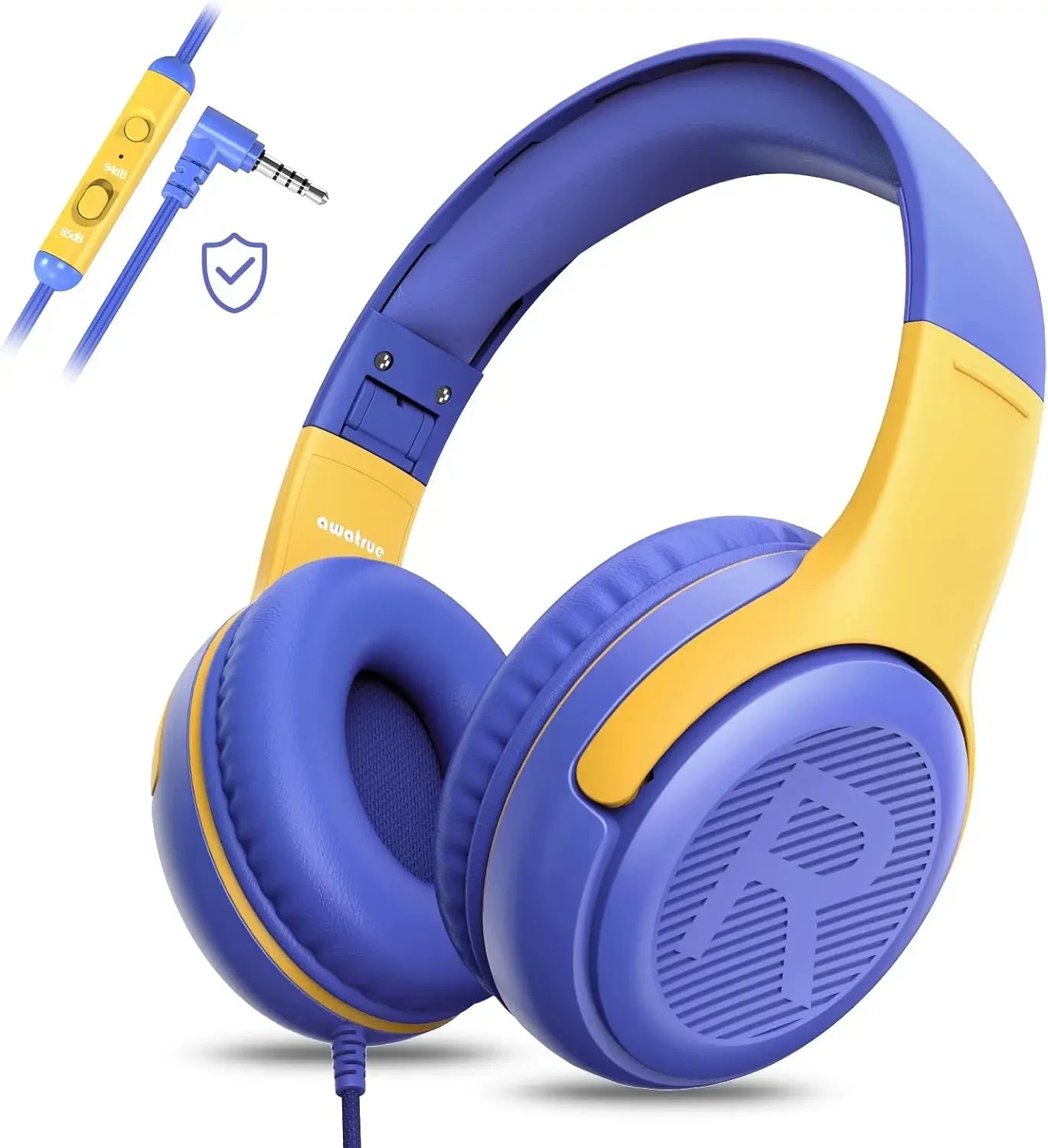 Gaming Headphones with Mic and Surround Sound - Comfortable Over-Ear Design Purple Tidesmit