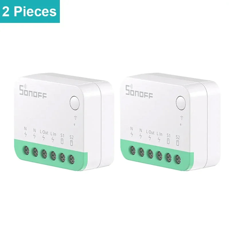 Matter Smart Switch - WiFi Home Automation Module for Energy Saving 2PCS MINIR4M Tidesmit