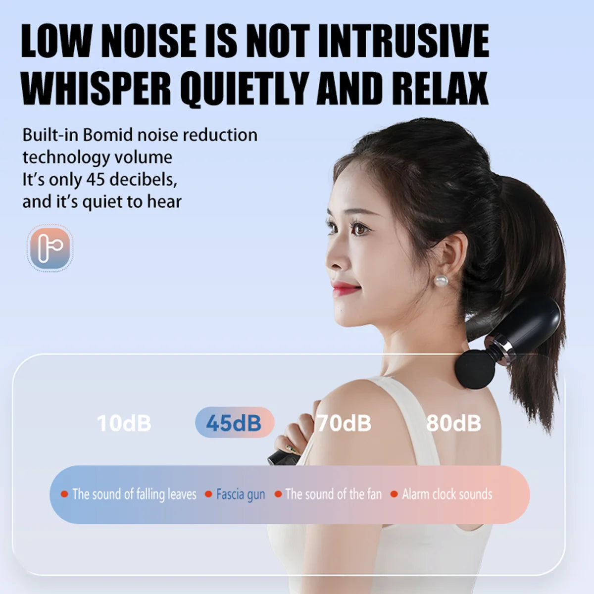 Electric Massage Gun for Deep Tissue Recovery – Natural Black Body Shaping Massage Equipment Tidesmit