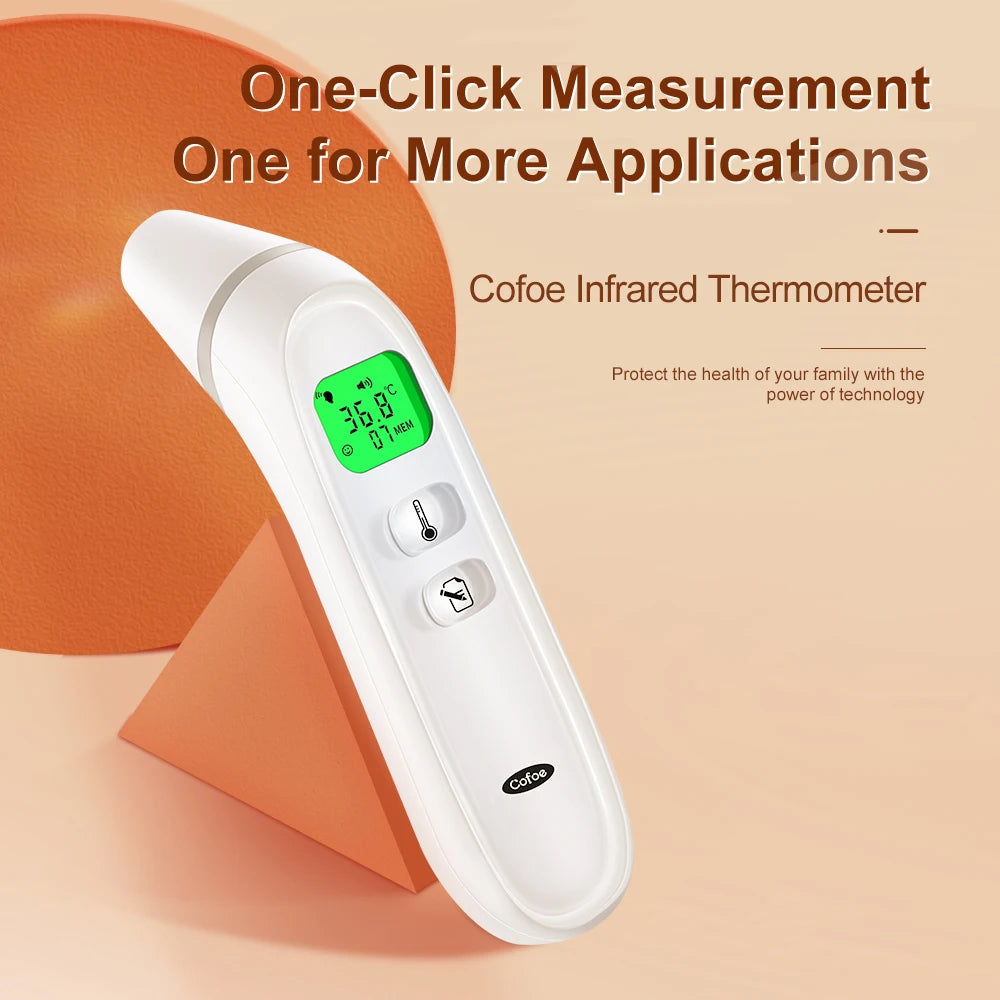 Cofoe Infrared Fever Thermometer Medical Household Digital LCD Infant Adult Non-contact Body Temperature Ear Thermometer