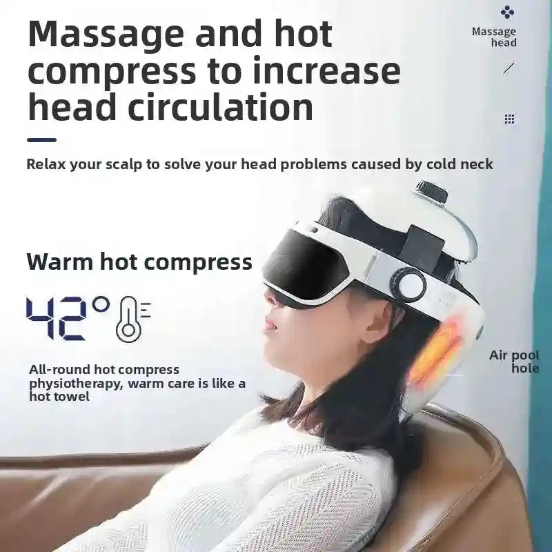 Tidesmit Electric Eye Massager with Heat and Scalp Vibration Therapy Eye Massage Instrument Tidesmit