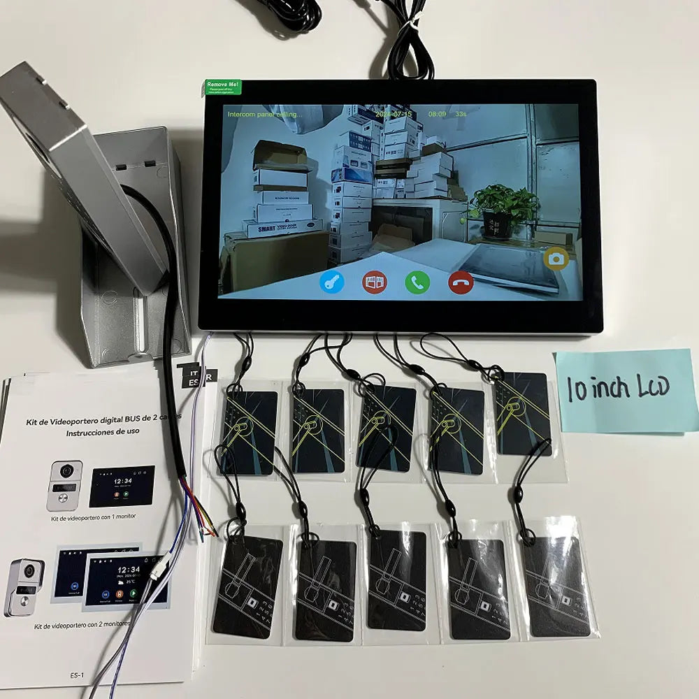 7/10inch Touch Screen 5G WiFi Video Doorbell 2-Wire TUYA Smart 1080P Camera Video Doorphone Intercom Password IC Card APP Unlock
