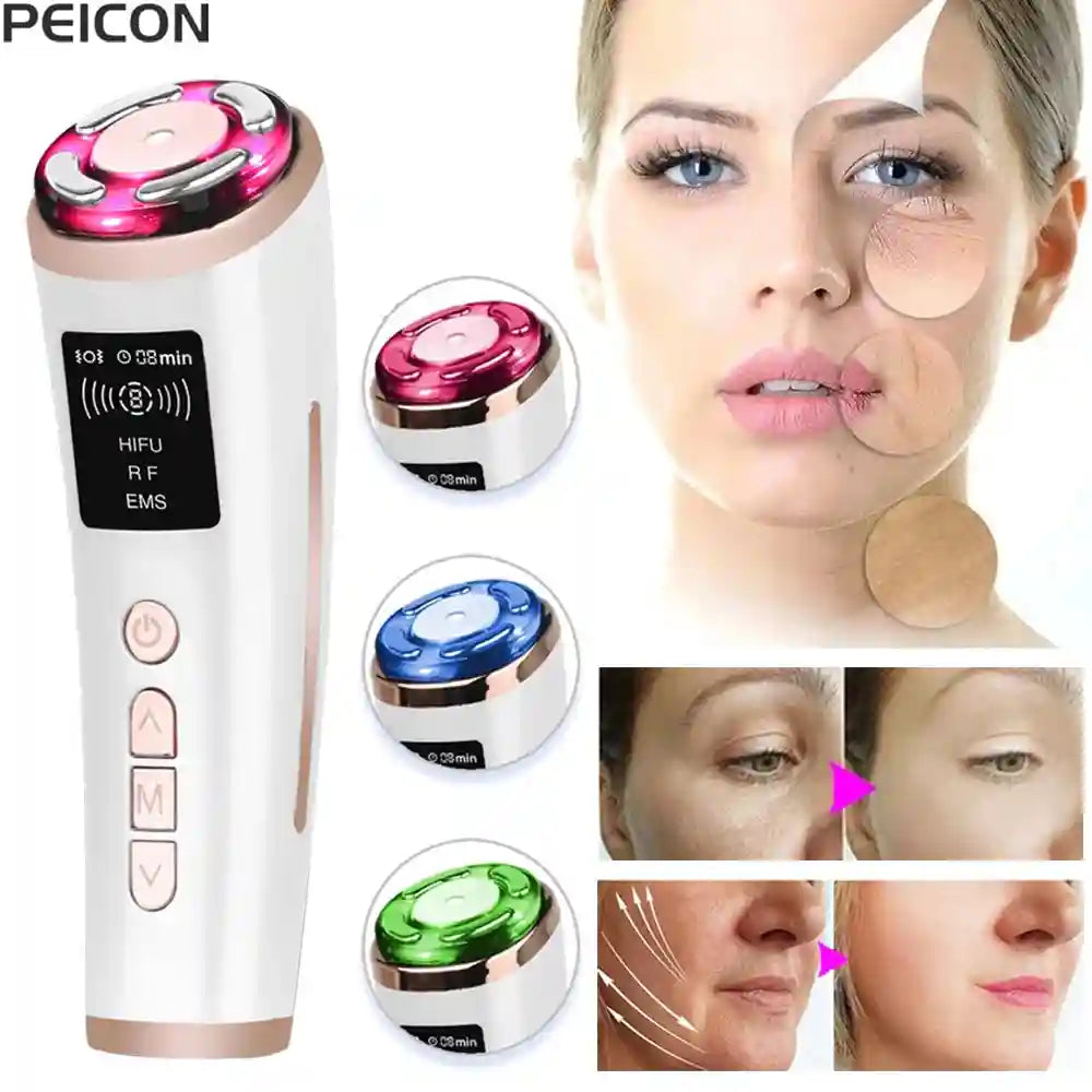 Hifu Face Lifting Machine | Microcurrent Skin Rejuvenation Tool Eye Massage Instrument Tidesmit