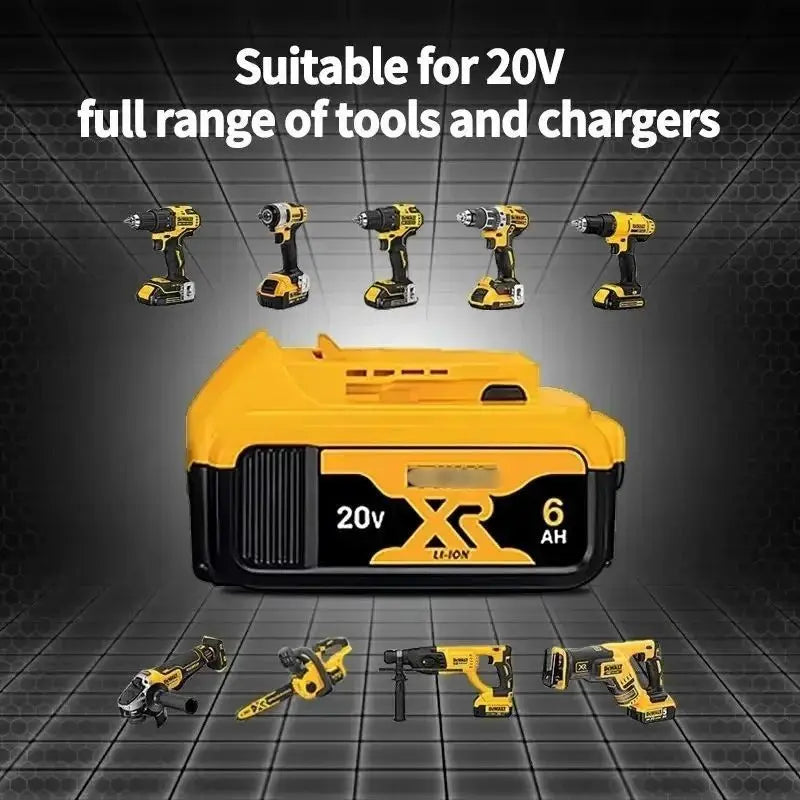 DeWALT 100% Original Battery 20V/60V 6Ah 9Ah MAX FlexVolt for DCB606 DCB205 DCB206 DCB209 DCB182 Power Tool with Charger