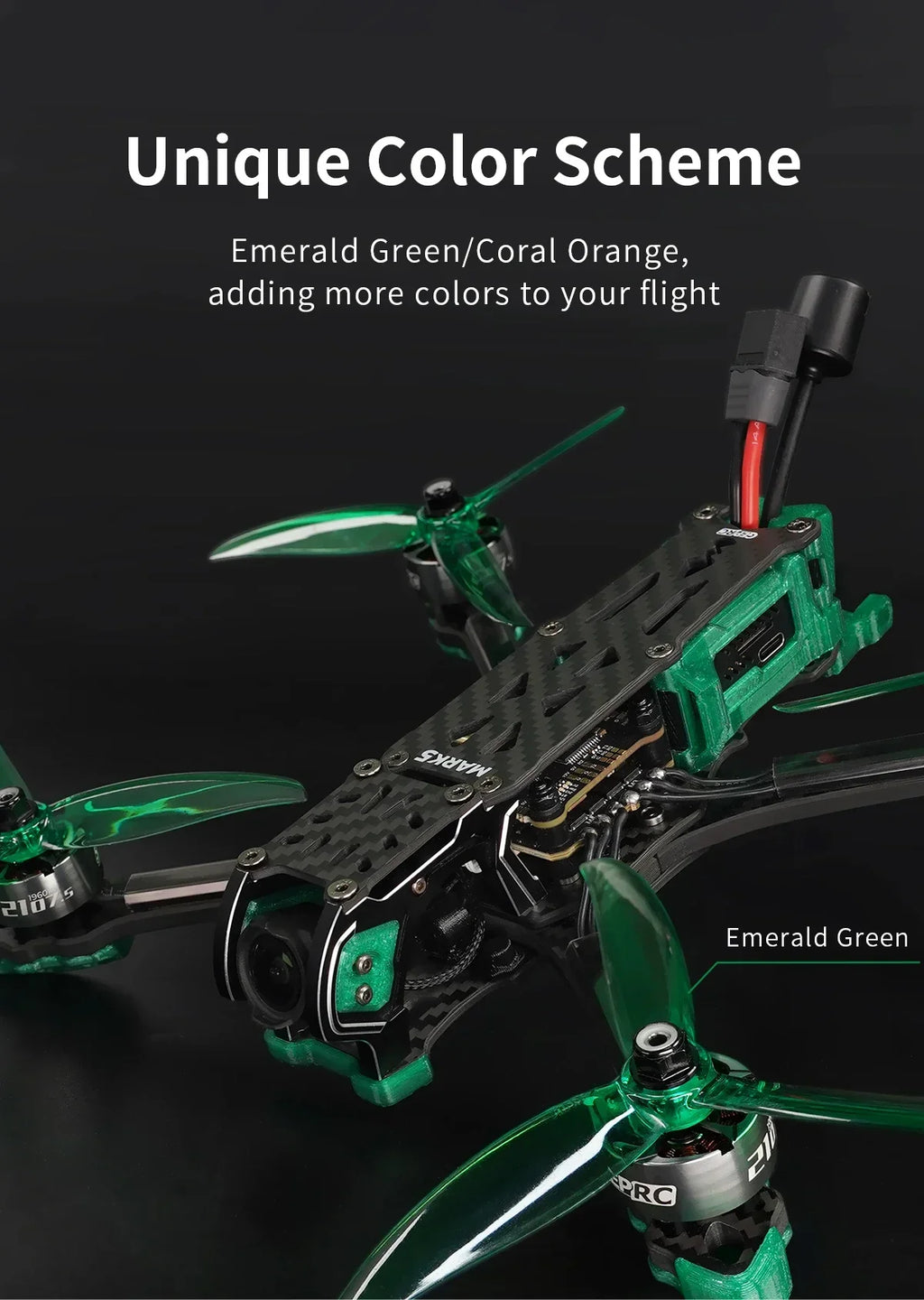 GEPRC Mark5 O3 HD 5-Inch FPV Drone 6S TBS Nano Orange Tidesmit
