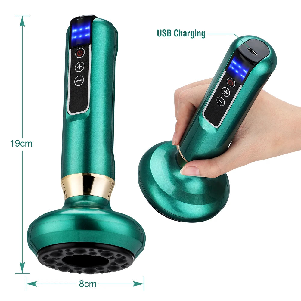 Electric Cupping Massager with Infrared Heat for Targeted Muscle Recovery Relaxation Treatment Tidesmit