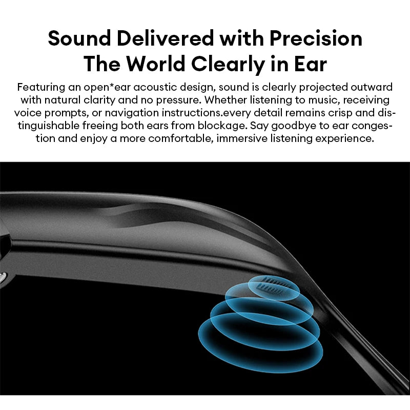 AI Smart Glasses with Camera & Translator - Black Frames by Tidesmit Tidesmit