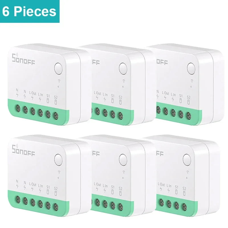 Matter Smart Switch - WiFi Home Automation Module for Energy Saving 6PCS MINIR4M Tidesmit