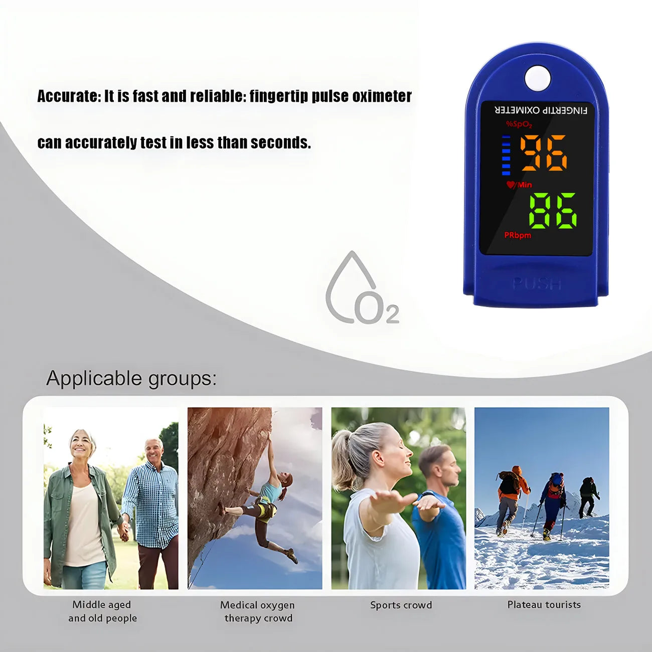 Digital Oximetre LED Display Medical Blood Oxygen Saturation Monitor Heart Rate Finger Pulse Oximetro de dedo