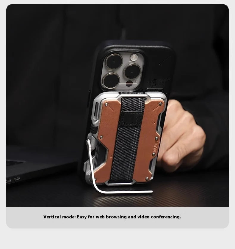 Magnetic Carbon Fiber Wallet: 6-in-1 Slim Fit Phone Case Tidesmit