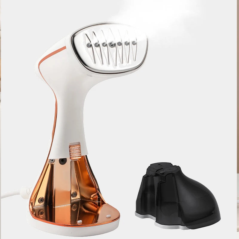 Tidesmit 1800W portable handheld steam iron showing 320ml water tank and digital touchscreen control panel