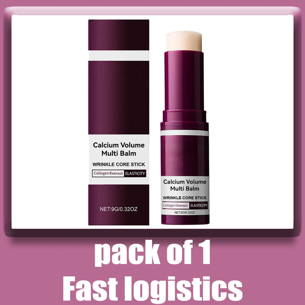 Volume Multi Balm Korean Skincare Stick,Face & Eye Cream,Collagen Deep Moisturizing Anti-Wrinkle,Suitable for Pre Makeup