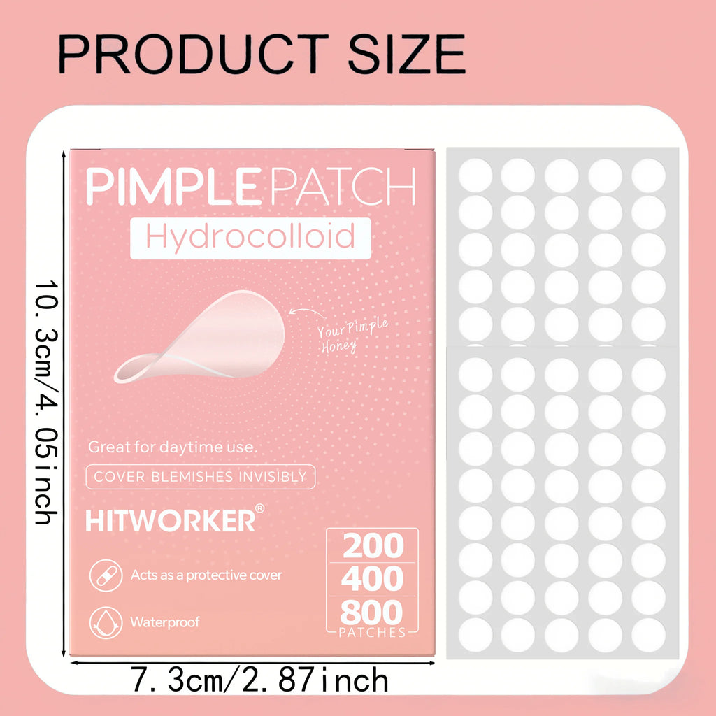 600/400/240pcs/box invisible acne patch set - deep cleaning high-quality water-based acne stickers, gentle and skin friendly