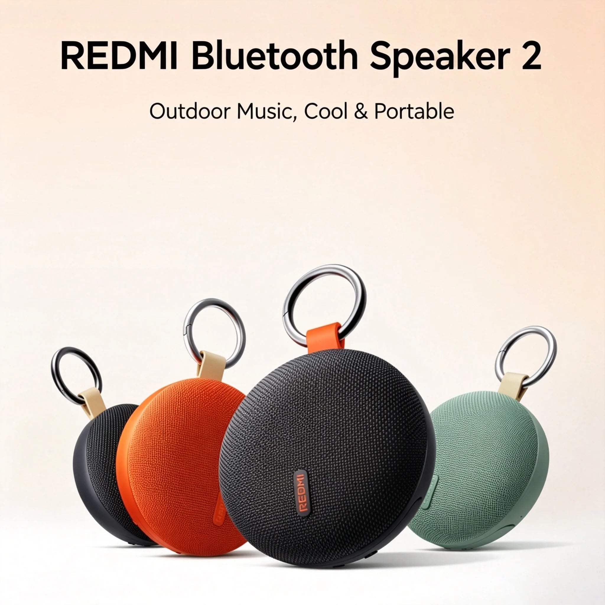 REDMI Bluetooth Speaker 2 Compact size, powerful sound, lightweight and portable for outdoor use CN.