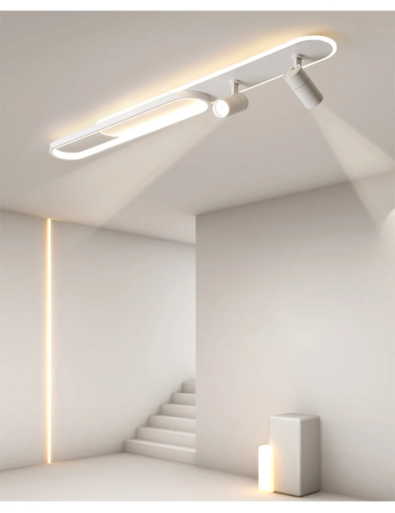 Simple Led Ceiling Lights With Spotlight Modern Bedroom Study Room Black White Gold Ceiling Lamp Home Indoor Decor Lighting Lamp