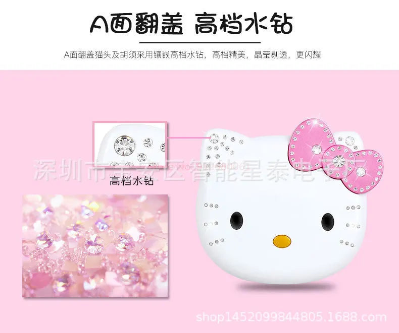 2024 Sanrio Hello Kitty Flip Phone Kawaii K688 Cartoon Taiml Cute Mini Phone Birthday Fashion Gift Toys Christmas For Anime Fans