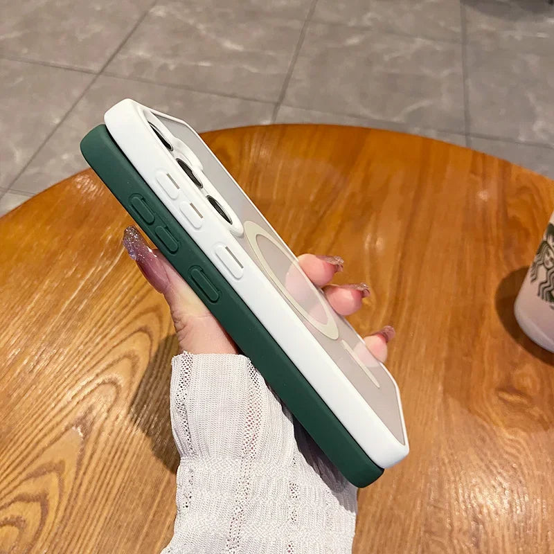 Magnetic Wireless Charging Phone Case for Samsung - Shockproof Cover Tidesmit