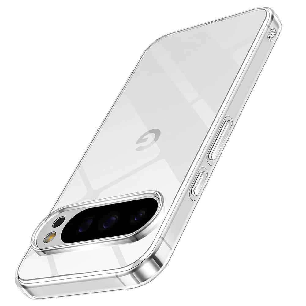 Google Pixel 9 Pro XL Shockproof Slim Silicone Case - Transparent For Google Pixel 8A Tidesmit