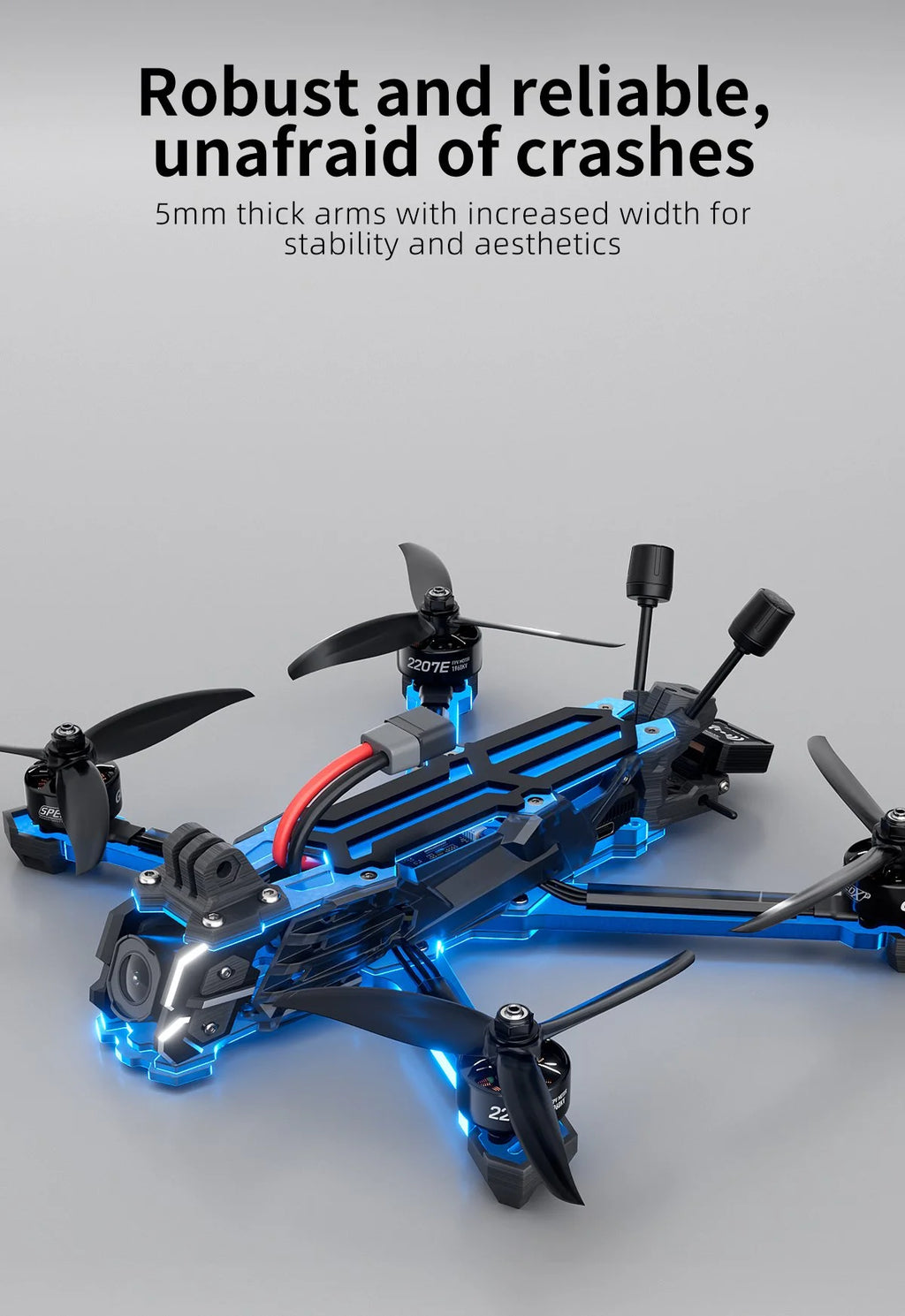 FPV Drone 5 Inch O4 Pro Freestyle Quadcopter with ELRS & GPS Tidesmit