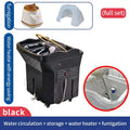 Portable Head Spa Bed with Water Tank - Adjustable Salon Shampoo Chair Massage Chairs BLACK Tidesmit