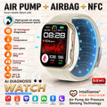 2026New Airbag Blood Pressure SmartWatch NFC ECG+PPG Body Temp Sleep SpO2 Monitor Sports Fitness Health SmartWatch For Men Women