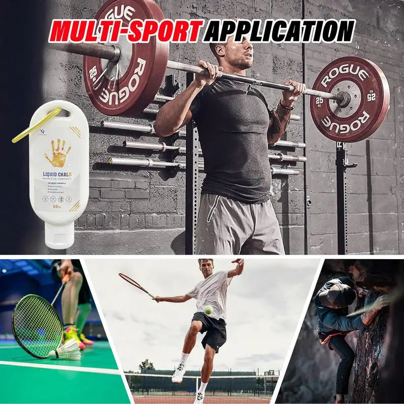 Sports Liquid Magnesium Powder Fitness Lifting Anti Slip Cream Grip Liquid Magnesium For Indoor Pole Dancing Rock Climbing Gym
