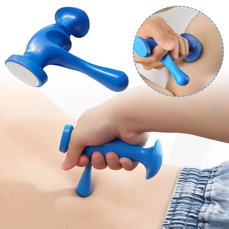 Trigger Point Massage Tool for Deep Tissue Relief - 2 Pack Blue Relaxation Treatment Tidesmit