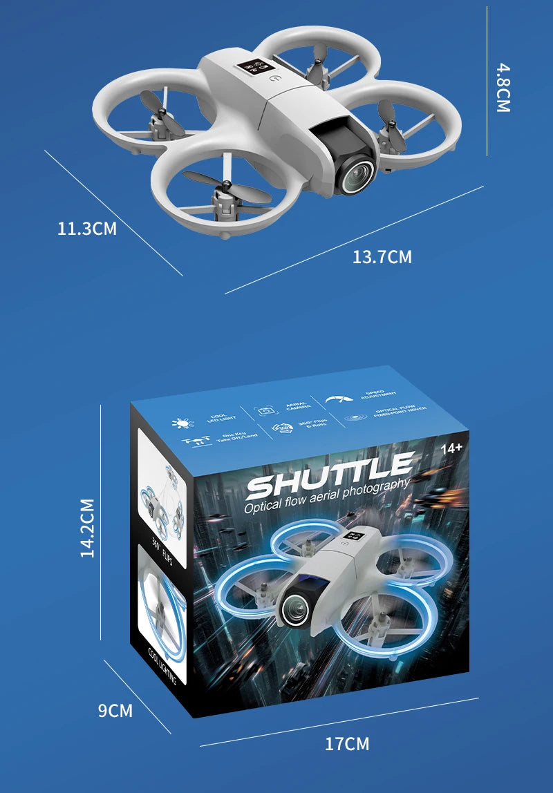 4K FPV Camera Drone H135 - Foldable RC Quadcopter with Wide Angle Lens Tidesmit