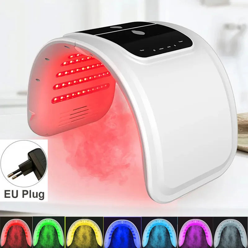 NEW Light Therapy PDT LED Mask 7 Colors LED Facial Mask Nano Spray  For  Skin Rejuvenation Anti Wrinkle Face Body Beauty Machine