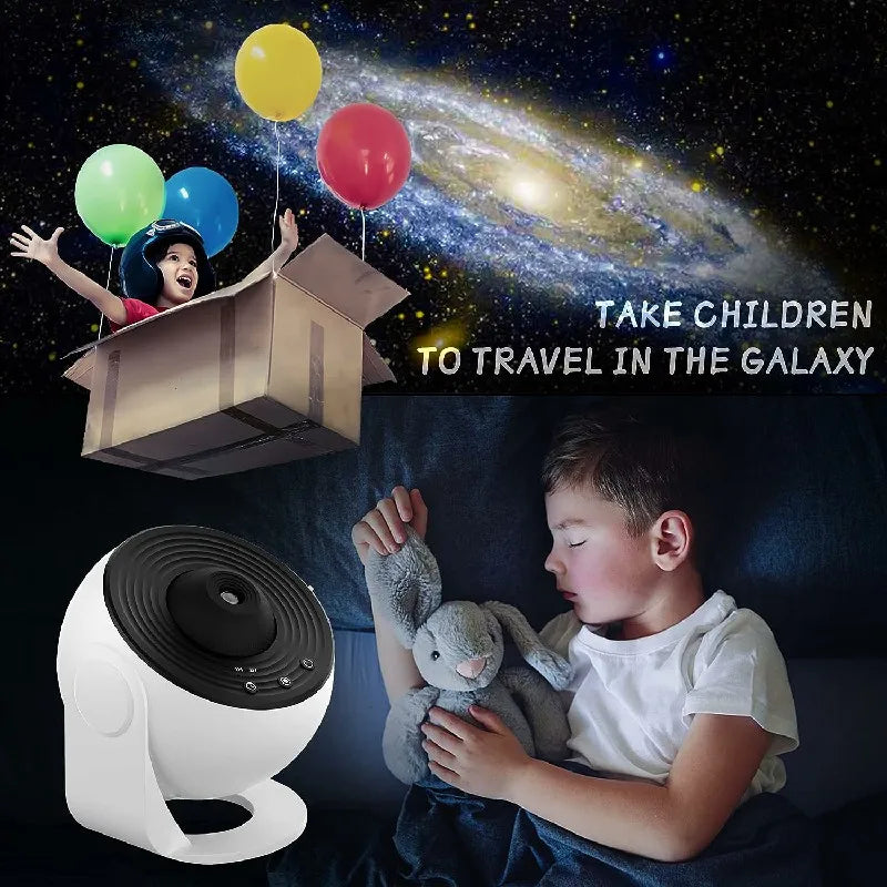 Galaxy Projector Night Light 360 Rotating LED Starry Lamp Tidesmit