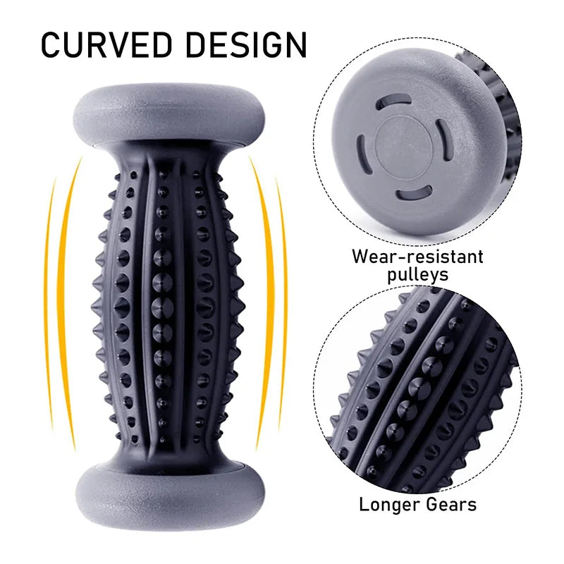 Foot Massage Roller and Spiky Ball Set for Targeted Muscle Relief Back Massage Instrument Tidesmit
