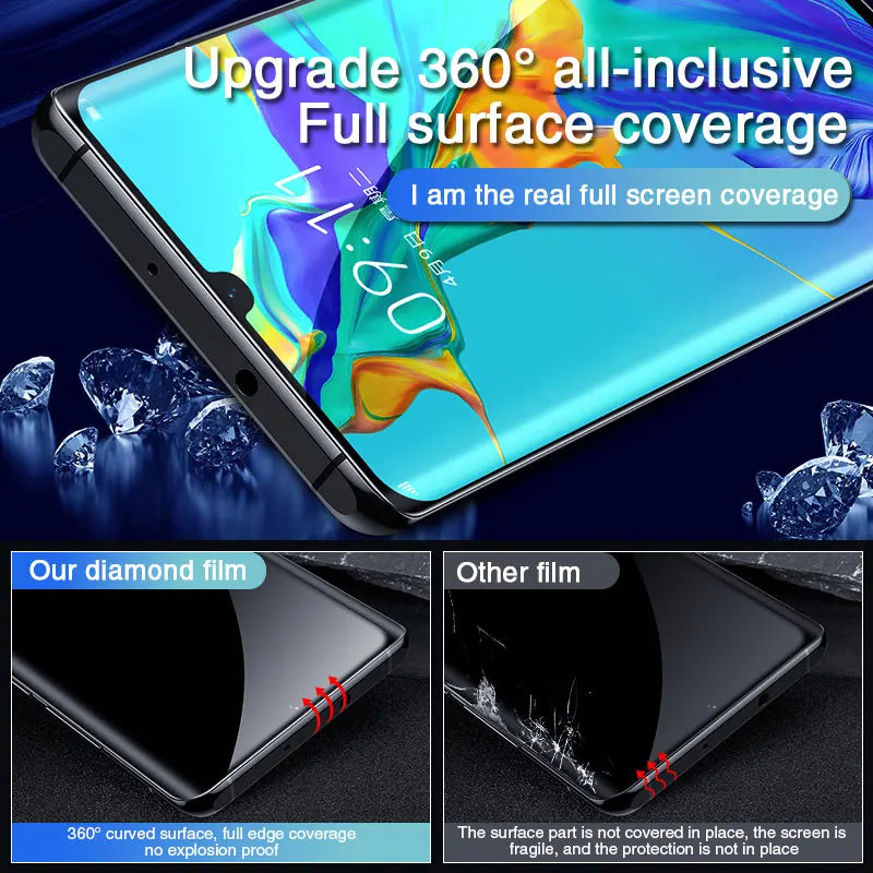 3D Curved Tempered Glass On The Screen Protector For Huawei P30 Pro P40 P20 Lite Tempered Glass For Huawei Mate 20 Pro 30 Lite AE Tidesmit