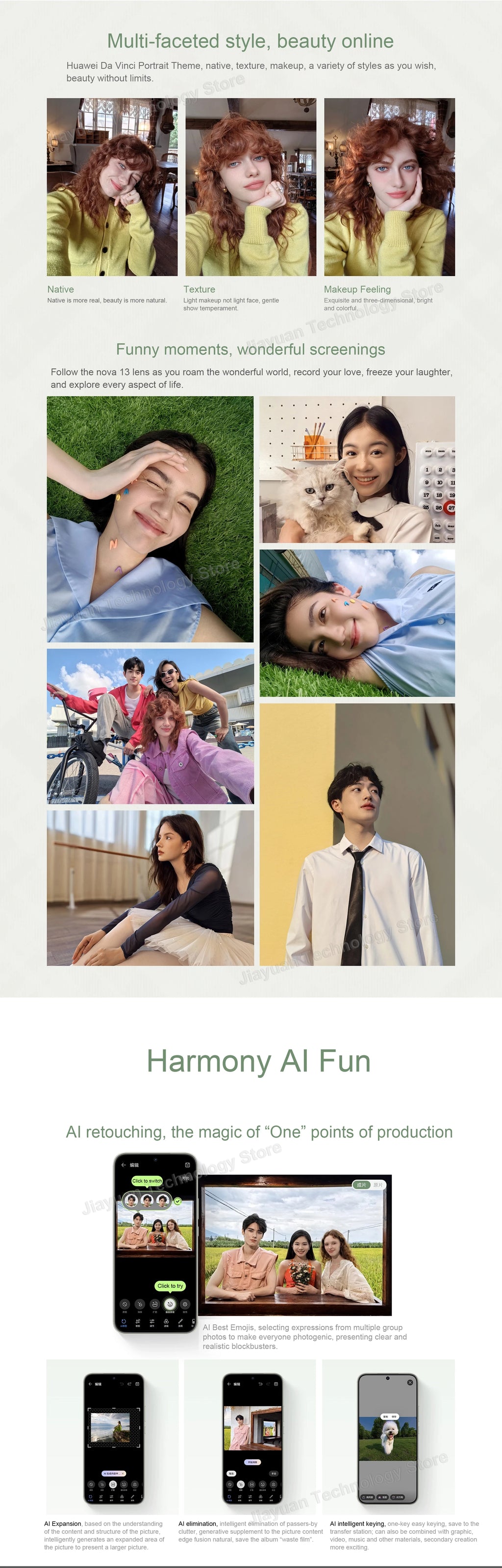 Original Huawei Nova 13 5G Cell Phone 6.7" 120Hz OLED Display Kirin 8000 HarmonyOS 4.2 50MP Dual Cam 100W Fast Charge Smartphone