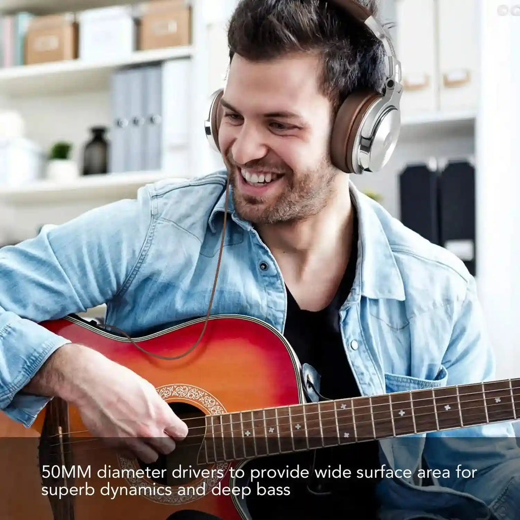 Pro-30 Studio DJ Headphones with Mic - Wired Over-Ear Monitoring Tidesmit