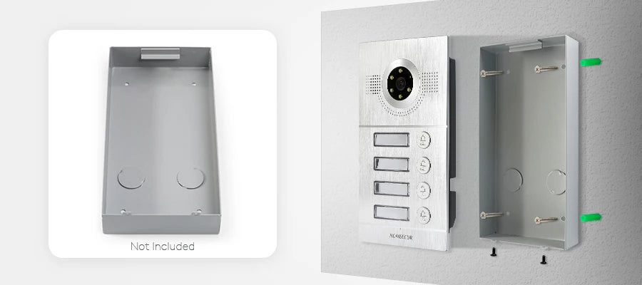 HOMSECUR BC121IP-4S Waterproof Wide Angle PoE Powered Camera For Video Door Intercom System
