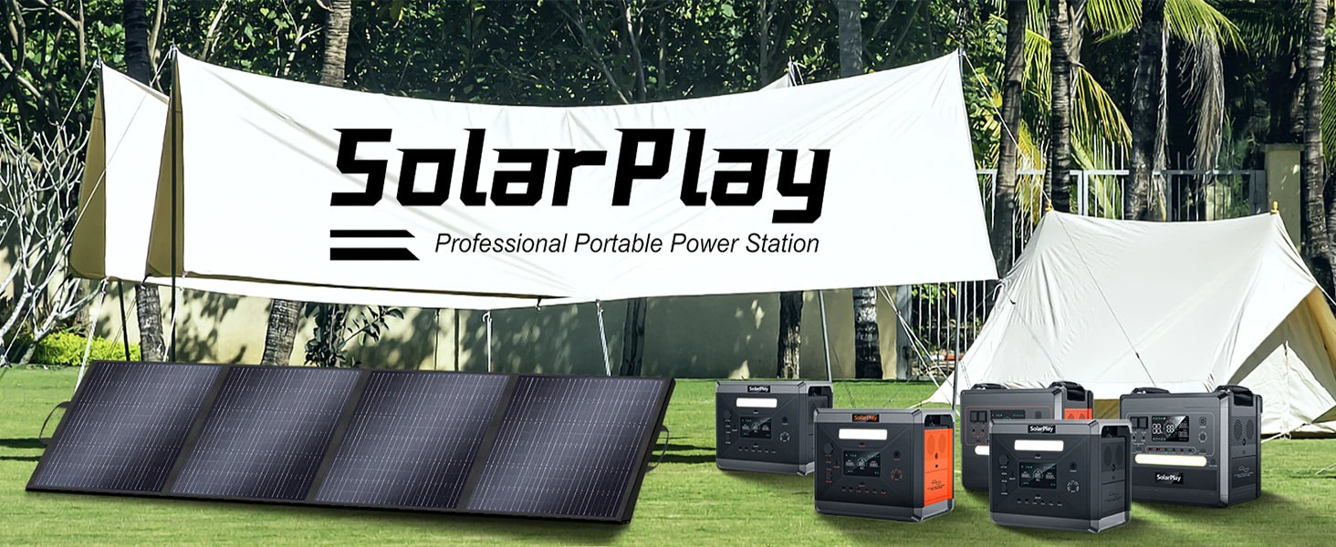 SOLARPLAY Q100 Portable Power Station 25000mAh Power Bank Outdoor Solar Generator 100W USB-C Output for Outdoor Camping Travel