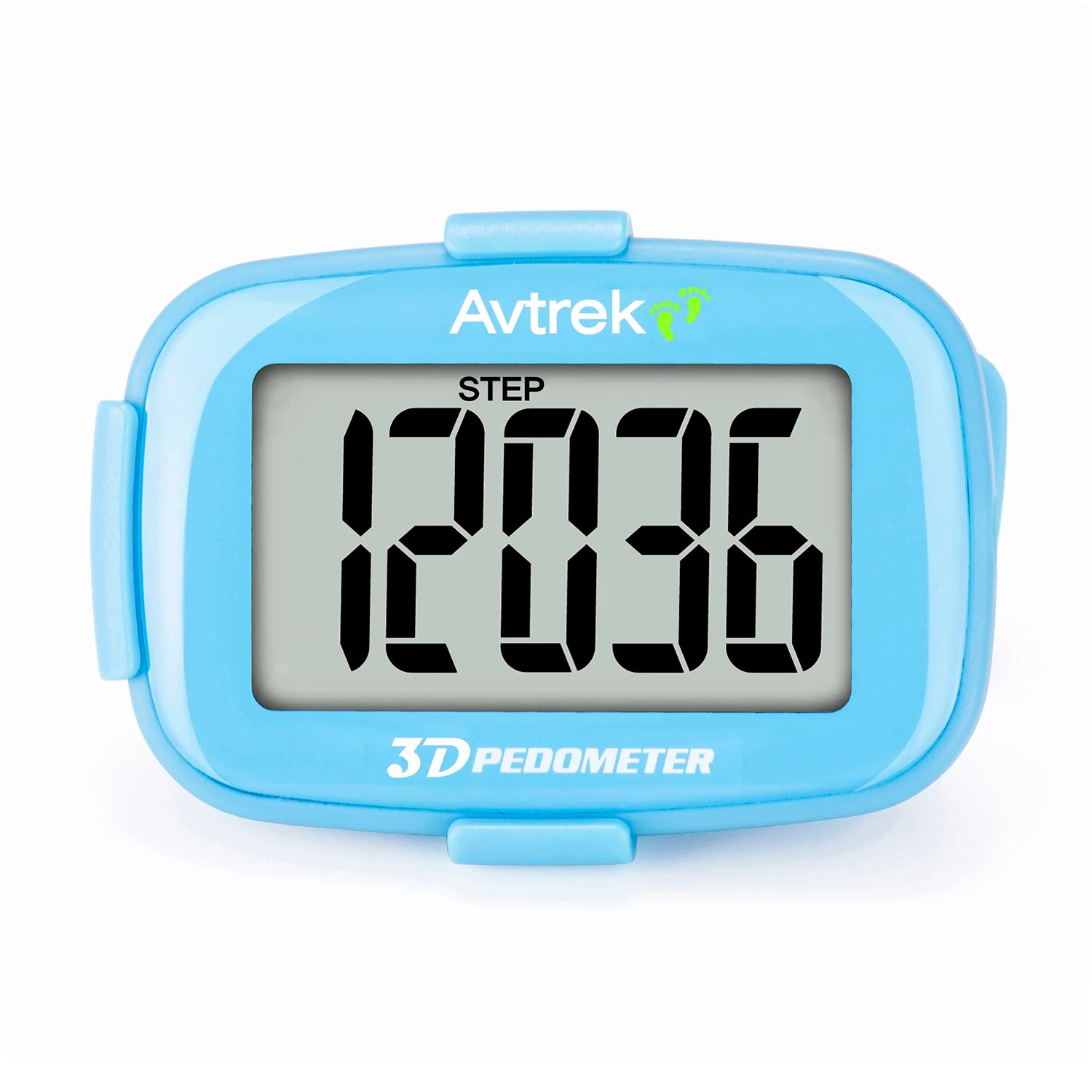 Avtrek Portable Mini Step Counter 3D Pedometer Digital Pocket Watch Clock for Outdoor Sport Fitness Running Walking Step Tracker