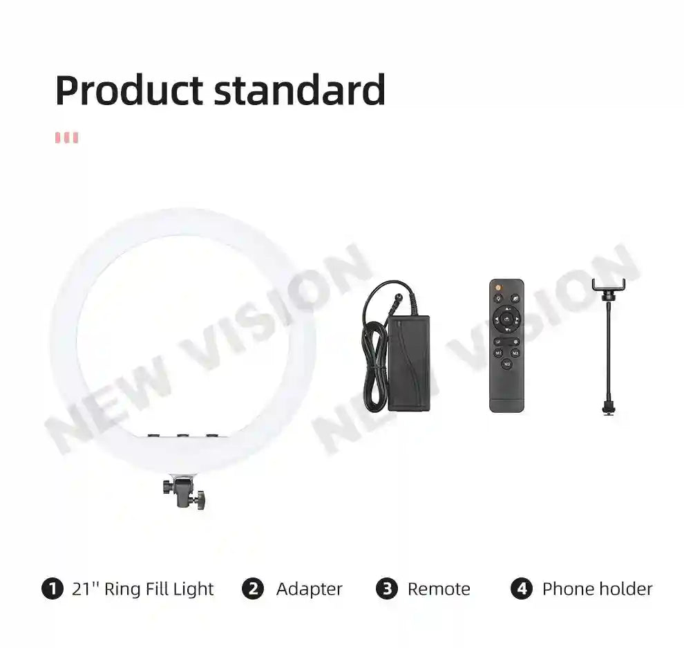 21-Inch LED Ring Light with Adjustable Color Temperature and Tripod Kit Tidesmit