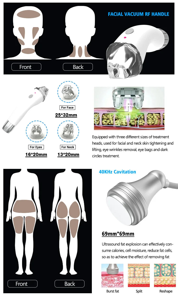 Professional Vacuum Massage Machine | Cellulite Reduction Body Shaper Body Shaping Massage Equipment Tidesmit