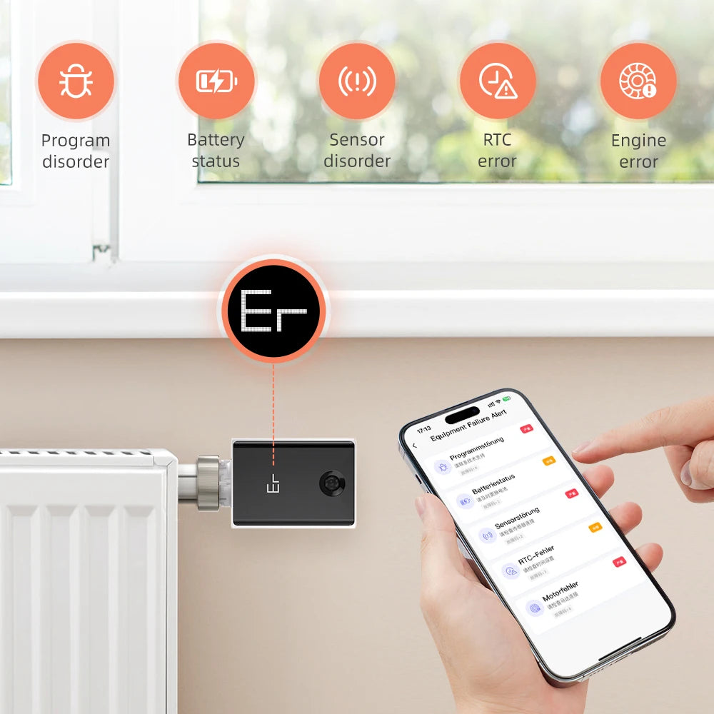 AVATTO ZigBee 3.0 Smart Thermostat Radiator Actuator,TRV Thermostatic Valve Controller Support Tuya Alexa Google Home Alice