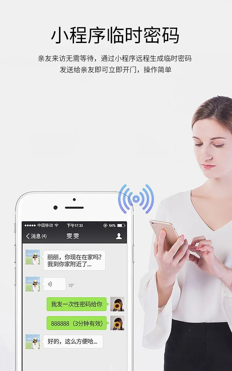 Video intercom smart, home anti-theft electronic door lock with surveillance camera password lock fully automatic
