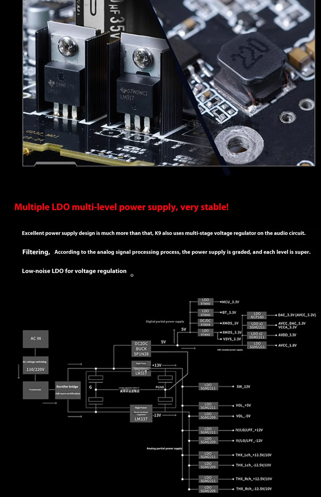 FiiO K9 Pro ESS Desktop DAC and Headphone Amplifier ES9038PRO*2 chip Bluetooth USB DAC DSD Decoder Support MQA