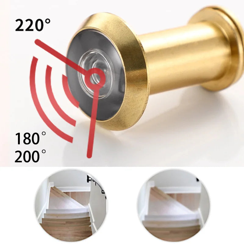 Brass Door Peephole Viewers for Home Security 14-26mm Diameter 35-80mm Thickness Gate Hardware